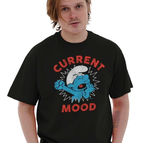 Sleepy Smurf Graphic T-Shirt - Picture 1 of 4